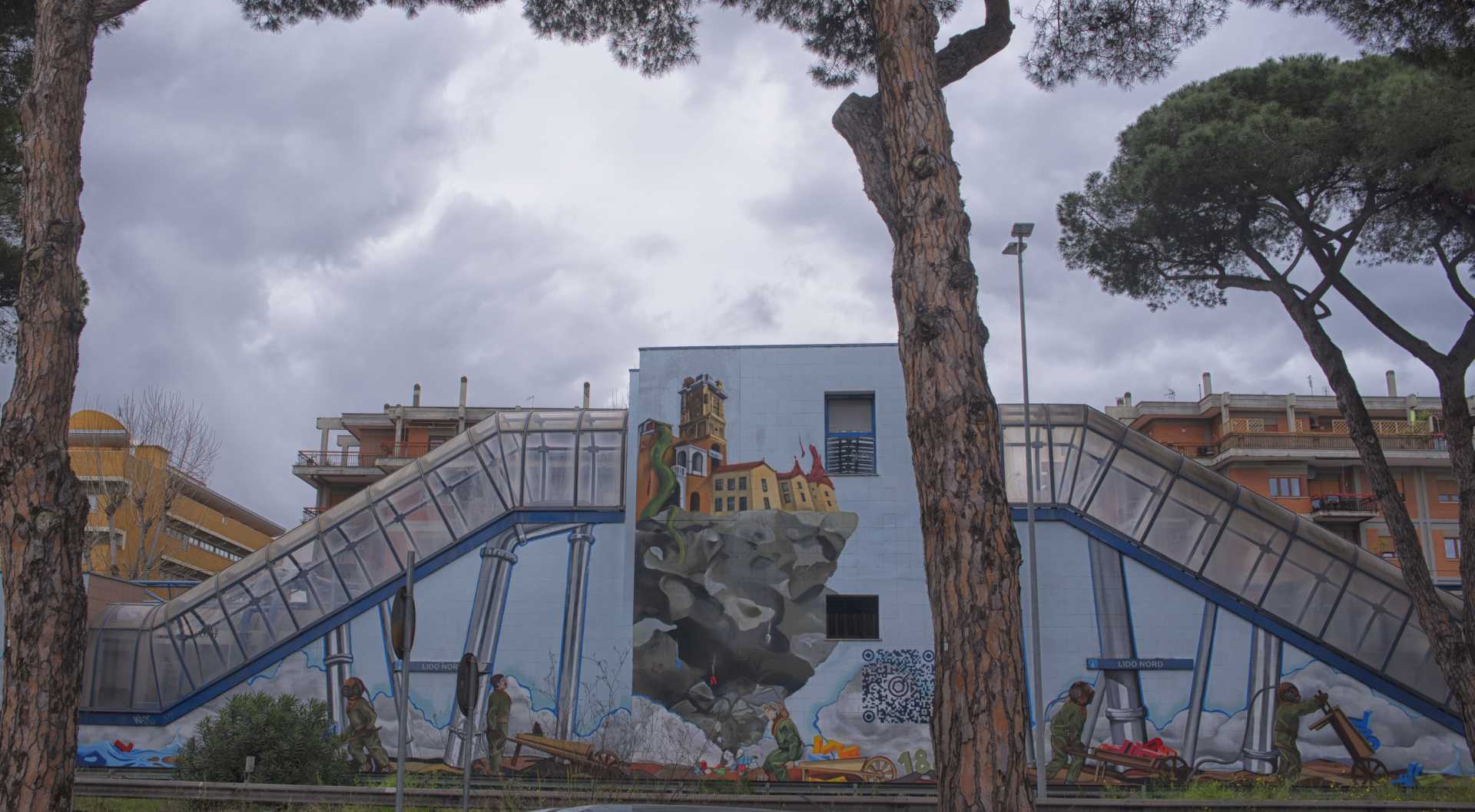 Ne-Os, il poema murale alla stazione Lido Nord